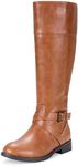 Vepose Women's 948 Knee High Boots, Brown, Size 10 US -Tall Riding Boot with Zipper(CJY948 Brown 10)