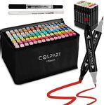 colpart 120 Colors Alcohol Markers 