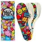 Insoles for Shoes | Replacement Shoe Inserts for Kids or Sole Inserts for Children & Toddler Size 2 Pairs Cut to Fit Soft Foam Gel (Bubble Gum)