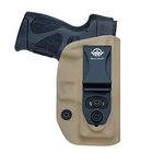Taurus G2C Holsters IWB Fit: Taurus G2C & Millennium PT111 G2 / PT140 Concealed Holster for Taurus G2C 9mm - Kydex Holster Taurus PT111 G2C Concealed Carry Pistol Case (Tan, Right Hand Draw)