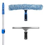 Unger Professional Total Pro Kit; Window Cleaning Kit; All-in One Window Washing Kit; Squeegee, Window Washer, Telescopic Pole; Streak-Free Results