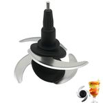 GZsenwo 4 Point Blender Blade Replacement Parts For Ninja 64OZ 72OZ Food Processor Bowl Chopping Blade 319KKU770 Compatible With Ninja 8-Cup 9-Cup Pitcher CT682SP BL681A BL682 BL770 BL770 BL772 BL910