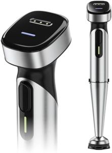 Turelar Cordless Immersion Blender with Rchargeable Battery, Portable Hand Blenders with Adjustable Speed, Hand Held Stick Mixer for Effortless Blending Shakes, Smoothies, Soups, Puree or Baby Food