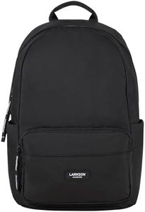 LARKSON Mochila Mujer & Hombre Negra - No 3 - Mochilas Portatil - Escolares Jóvenes Universidad Viaje - Impermeable