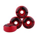 Skateboard Wheels 52mm x 30mm 4 pcs PU Longboard Skateboard Wheels with Multiple Colors (Red)