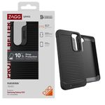 ZAGG Gear4 Havana Samsung Galaxy S23 Series Phone Case, D30 Drop Protection up to 10ft / 3m, Works with Wireless Charging Systems, Reinforced Top, Bottom & Corner Protection, Slim & Lightweight Black