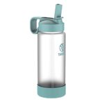 Takeya Premium Quality Sure-Grip Glass Water Bottle with Straw Lid, 0.7 Liter, 22 Ounce, Sage