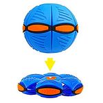 Plutofit Frisbee Deformation UFO Football Flat Throw Disc with LED Light Flying Toys