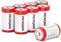 PKNOVA C Batteries 8 Pack, 1.5v LR14 Type C Batteries, Long-Lasting Alkaline C Cell Batteries, Size C Battery for Household and Office Devices