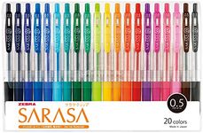 Zebra Gel Ballpoint Sarasa Clip 0.5 Pen -20 Colour Set