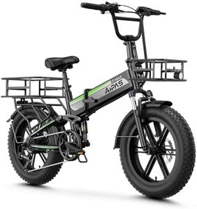Aipas F3 Max Folding Electric Bike for Adults, Full Suspension 20" Fat Tire