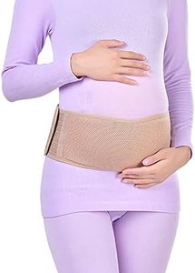 BLOODYRIPPA Maternity Belly Band for Pregnant Women, Pregnancy Belly Support Band for Abdomen, Pelvic, Waist, & Back Pain, Adjustable Maternity Belt for All Stages of Pregnancy & Postpartum, Beige