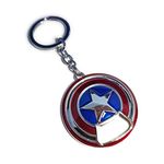 Captain America Shield Keyring Bottle Opener Captain America's Bottle Opener Keychain (Clear & Bright)