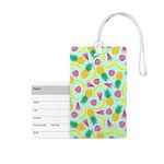 100yellow® Fruit Printed Luggage Tags, Bag Tag Travel Id Labels Tag for Baggage Suitcases Bags with Silicon - Ideal for Travel