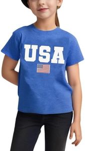 American Flag Shirt Toddler Boys Girls USA Flag Shirts Kids 4th of July T-Shirt Patriotic Tee Tops Outfits 3-10years
