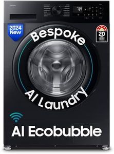 Samsung 12 kg, 5 Star, Super Speed, Wi-Fi, Hygiene Steam with Inbuilt Heater, Digital Inverter, Fully-Automatic Front Load Washing Machine (WW12DG5B24ABTL, Black)