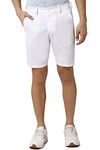 Peter England Men's Slim Fit Cotton Shorts (PESRMSLFO39347_White_30)