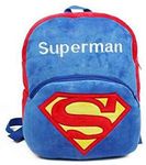 HappyChild Cute Kids School Bag Plush Animal Cartoon Travel Bag for Baby Girl And Boy 1-5 Years (SUPERMAN)