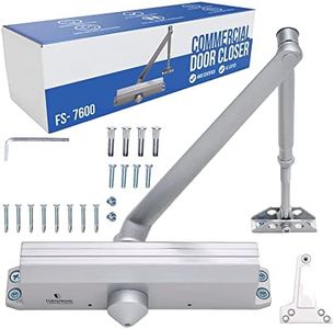 FORTSTRONG Commercial Door Closer Heavy Duty (Silver) - Automatic Door Closer - UL Listed Grade 1 ADA Hydraulic Door Closers Certified - FS-7600