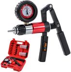 KATSU Tools 2 in 1 Hand Held Vacuum and Pressure Pump Tester Brake Fluid Bleeding Bleeder Kit, One Man Operation, for Car Motorcycle 450823