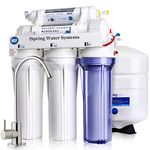 iSpring RCC7, NSF Certified, High Capacity Under Sink 5-Stage Reverse Osmosis Drinking Filtration System and Ultimate Water Softener, 75 GPD, Brushed Nickel Faucet