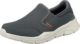 Skechers mens EQUALIZER 4.0 - PERSISTING CHARCOAL/ORANGE Sneakers - 8 UK (232017-CCOR)