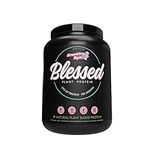 Blessed Vegan Protein Powder - Plant Based Protein Powder Meal Replacement Protein Shake, 23g of Pea Protein Powder, Dairy Free, Gluten Free, No Sugar Added, 30 Servings (Strawberry Mylk)