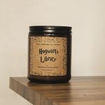 THE UMBRELLA STORE Hogwarts Library Scented Candle, Harry Potter Themed Scented Candle, Vegan Hand Poured 100% Soy Wax Candle, Luxury Scented, Home Decor Candle, Woody