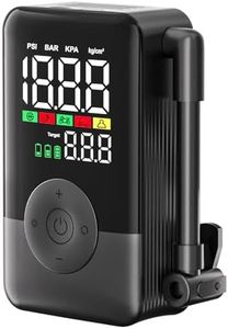 Bike Tire Pump,20s Fast Inflate Bicycle Pump with Guage,150PSI Portable Electric Motorcycle Air Pump with Presta and Schrader Valve for Mountain Bike,Road Bike,Motorcycle,Ball.