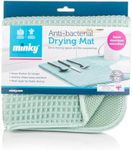 Minky Anti-Bacterial Drying Mat, Super Absorbent Quick-Drying Microfibre Draining Mat, Soft Dish Drying Mat for Kitchen, Cutlery Drainer for Sink, Machine Washable