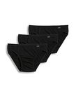 Jockey Men's Underwear Elance Bikini - 3 Pack, Black, M