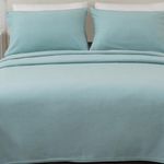 Great Bay Home 4 Piece Micro Fleece Full Blue Sheet Set | Super Soft, Cozy Extra Plush Polar Fleece Bedding Sheets & Pillowcases | Microfleece Winter Sheets (Full, Cloud Blue)