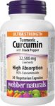 Webber Naturals Turmeric Curcumin Ultra Strength, 32,500 mg of Raw Herb, 30 Capsules, Antioxidant Support, Vegan