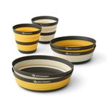 Sea to Summit Frontier Ultralight Collapsible Dinnerware Set, 2-Person (2 Medium Bowls, 2 Large Bowls, 2 Cups)