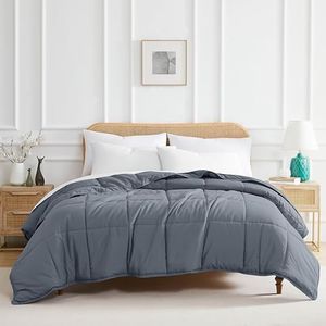 Southshore Fine Living, Inc. Comforters, King Size Down-Alternative Comforter, Oversized Cal/King Blue Comforter, Hotel Quality, All Season, Pet Hair Resistant Bedding, Slate Blue