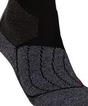 FALKE Women's SK1 Comfort W KH Wool Silk Warm Thick 1 Pair Skiing Socks, Black (Black-Mix 3010), 2.5-3.5