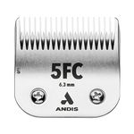 Andis 72635 CeramicEdge Carbon-Infused Steel Pet Clipper Blade, Size-5FC, 1/4-Inch Cut Length, Silver
