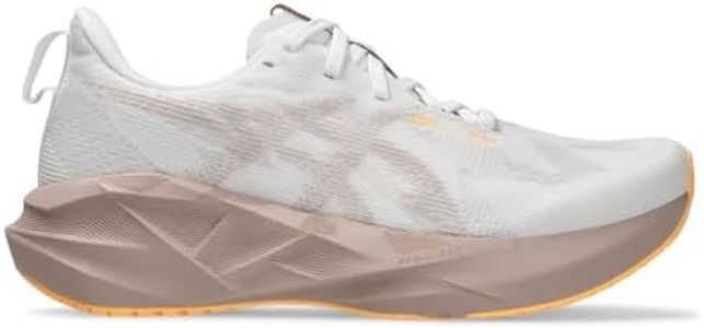 Asics Women's NOVABLAST 5 Running Shoes,8,White/Fawn