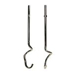 Univen Stainless Steel Dough Hooks Compatible with KitchenAid Hand Mixers KHM2DH