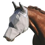 Cashel Crusader Horse Fly Mask, Long Nose with Ears, Draft