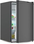 GAOMON 4.3 Cu.Ft Mini Fridge with Freezer, Single Door Mini Fridge, 7 Settings Temperature Adjustable, Mini Refrigerator for Apartment Bedroom, Office, Dorm, Black