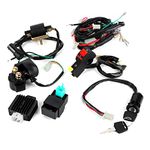 125cc Dirt Bike Wiring,125cc Pit Bike Electric Start,Stomp 125 Wiring Complete Kick Start Engine Wiring Harness Kit for 110cc Dirt Bike Modified Parts