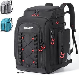 TOURIT 60L Expandable Ski Boot Backpack for Helmet & Snowboard Accessories, Waterproof Unisex Ski Gear Bag