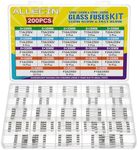 ALLECIN 21 Values 250V Fast Slow Blow Glass Fuses Assortment Kit 5X20MM F 1A 2A 5A 10A 15A 20A Cartridge Fusibles 6X30MM T 1 5 10 15 20 Amp Electrical Fuse Tube Set