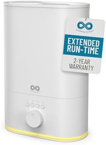 Everlasting Comfort Cool Mist Humidifiers for Bedroom (6L) - Humidifier Large Room No-Filter, Quiet Air Humidifier for Plants, Baby, Allergies, Dry Skin, Congestion, 60 Hr Run Time, Easy Clean