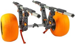 YakAttack TowNStow BarCart Universal Kayak Cart with Sand Tires - Easy Assembly Collapsible Kayak and SUP Adjustable Transport Carrier Dolly (TNS-1001-SAND) | Kayak Fishing Accessories