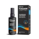Tugain Essentials Nourishing Hair Serum 100ml | Argan Oil, Almond Oil, Keratin & Hyaluronic acid | For Shine & smooth hair | Reduces frizz & hair breakage | Non Sticky Hair Serum | For all hair types