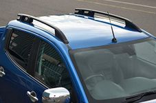 Black Aluminium Roof Rack Rails Side Bars Set To Fit L200 (2015+)