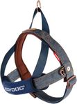 EzyDog Quick Fit Dog Harness - Premium Padded No-Pull Harness, Denim, Large