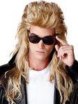 California Costumes 80S Rock Mullet Wig, Blonde, One Size